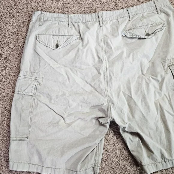 Levis Ripstop Cargo Shorts Mens W42 Khaki Beige Utility 9" Inseam READ - Picture 11 of 12